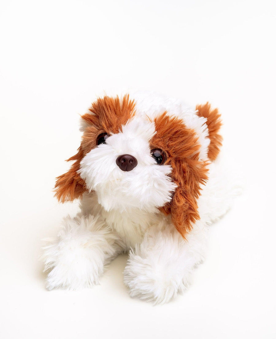 Hilda Vicky Spanielbamse – sidevisning av myk spaniel-hundekosedyr