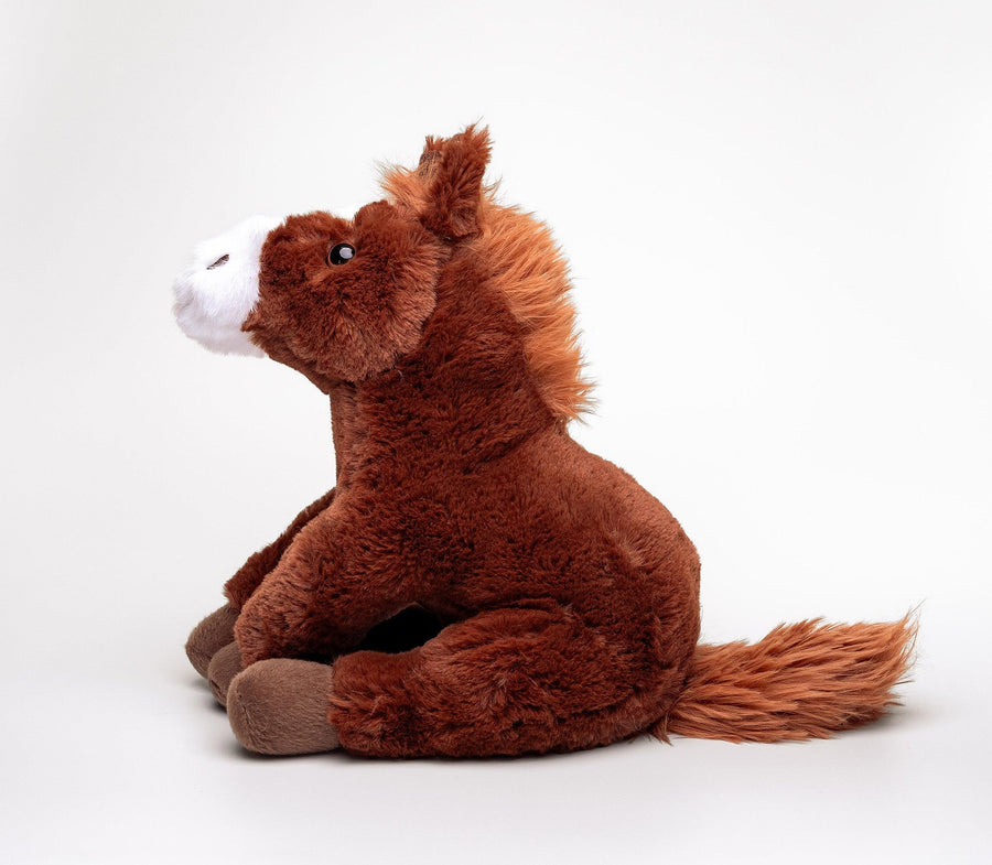 Hilda Luggen Hestebamse – sidevisning av myk heste-kosedyr