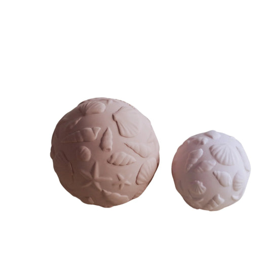 Natruba sanseball-sett sjøskjell – rosa miks (2 pk) | 0 mnd+