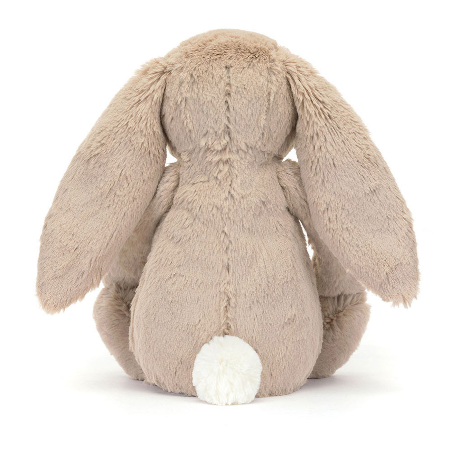 Jellycat Blossom Beige Bunny Petal sett fra siden – beige plysj kanin med lange ører