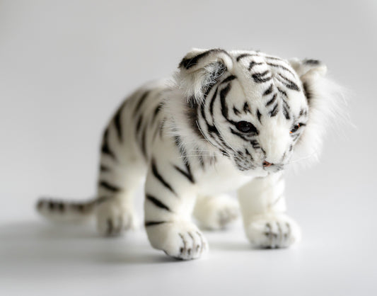 Hvit Amurtiger Bamse 33 cm | Hansa Creation