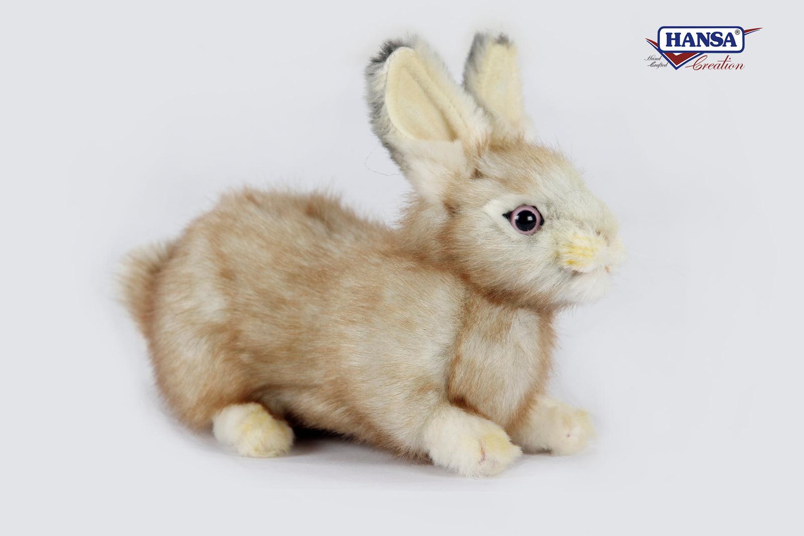 Buy Hansa Creation Bunny Crouching Beige 20cm - Realistic Rabbit Plush ...