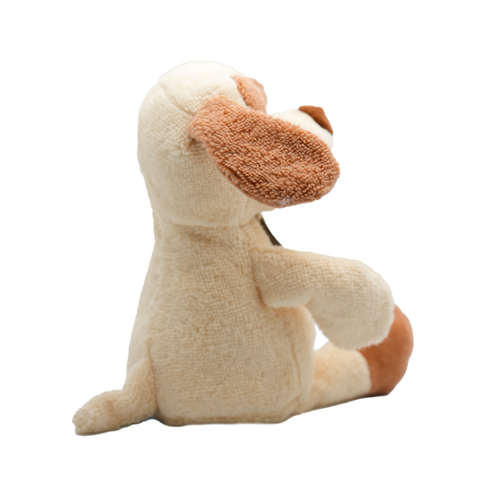 Bomull Bamse Custard Hund | Cute by Felix | 19 cm