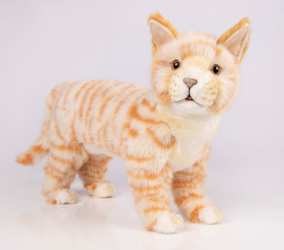 Oransje Katt Stående 35 cm | Hansa Creation - Bamsedyra AS