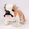 Hansa Creation | Bulldog Sitting | Brun/Hvit | ca. 19 cm - Bamsedyra AS