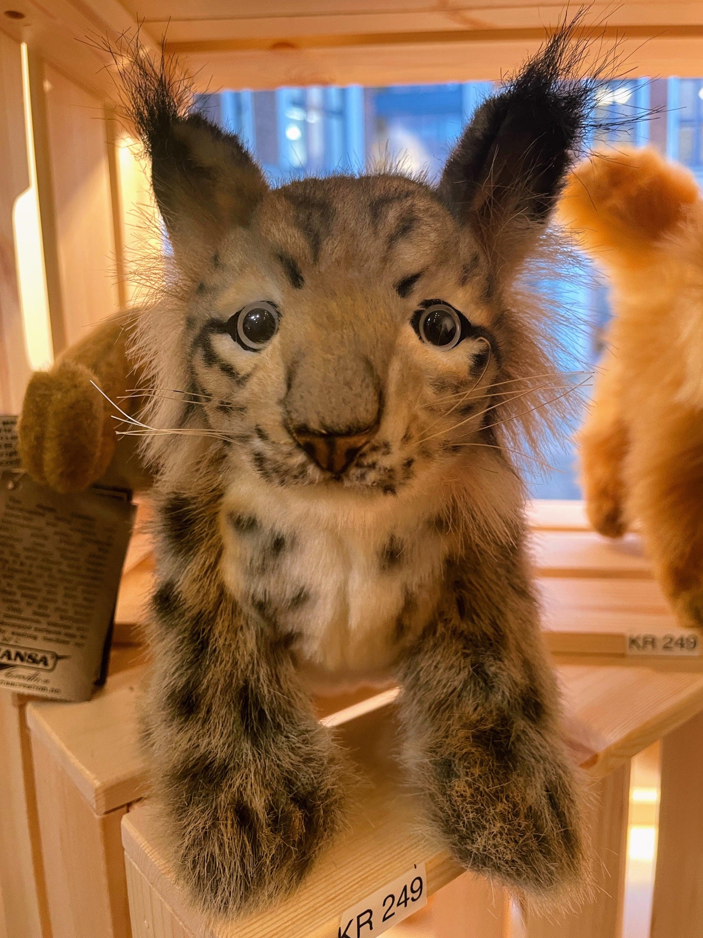 Hansa Creation Lynx Cub Plush Toy - Playful and Lifelike Stuffed Animal - Bamsedyra