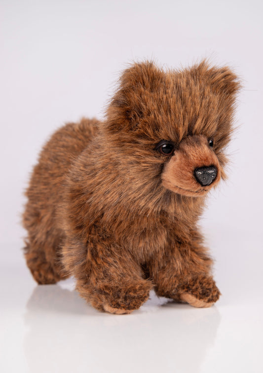 Hansa Creation | Grizzly Bear Cub Standing | Brun | 25 cm - Bamsedyra AS