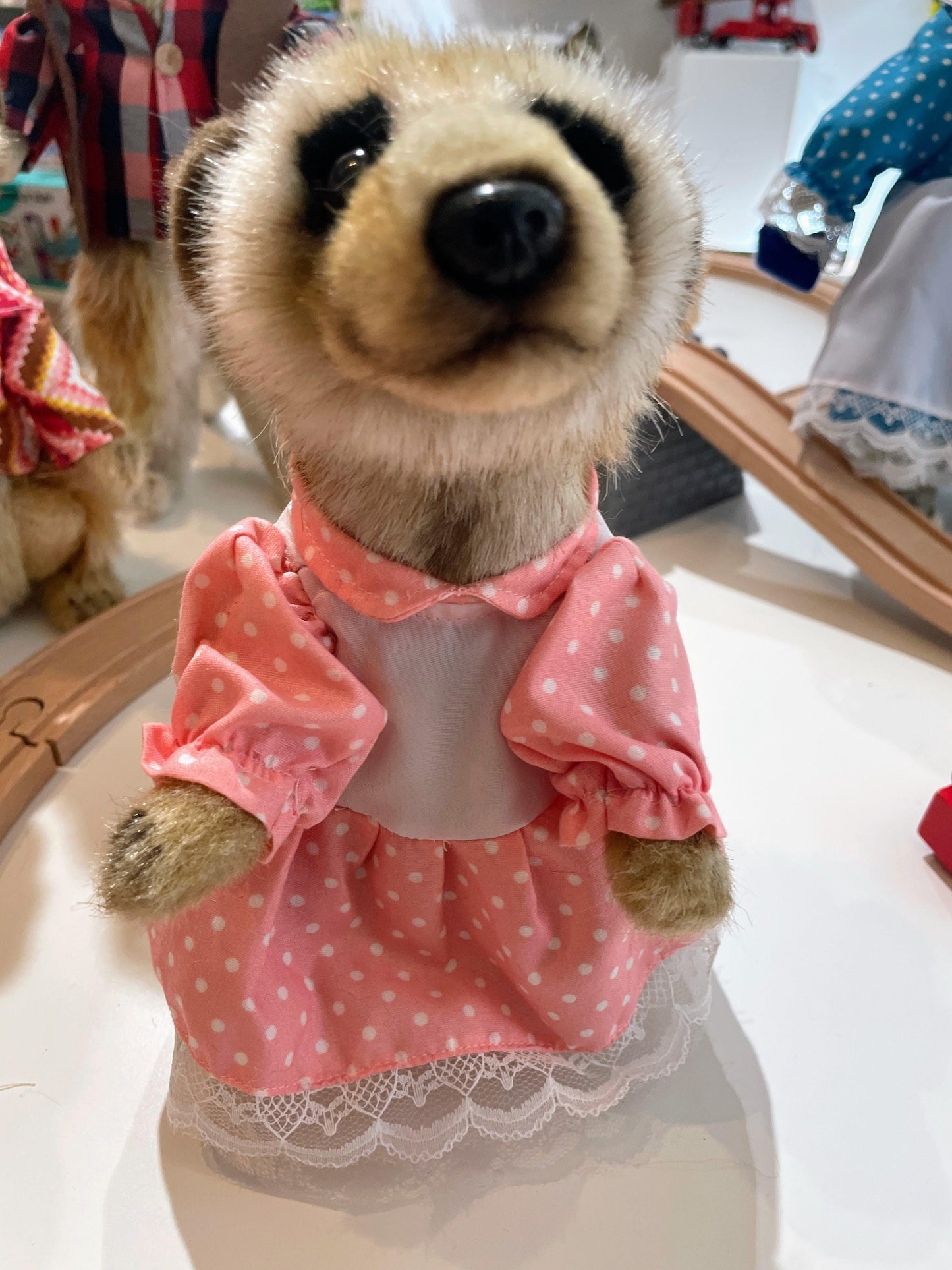 Hansa Creation Meerkat Girl with Clothes Plush Toy - Adorable and Lifelike Stuffed Animal - Bamsedyra