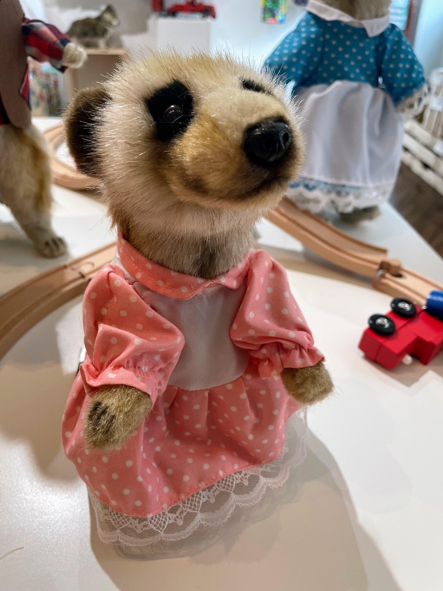 Hansa Creation Meerkat Girl with Clothes Plush Toy - Adorable and Lifelike Stuffed Animal - Bamsedyra