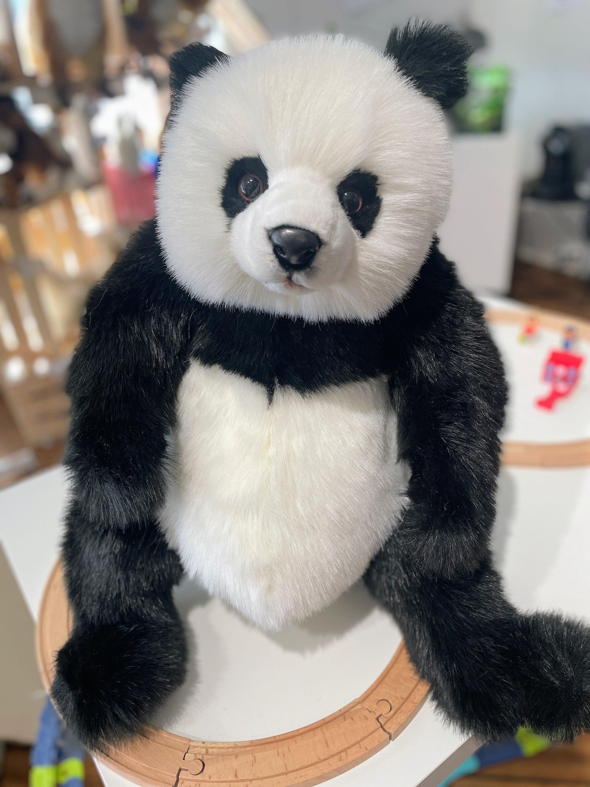 Hansa Creation Large Panda Plush Toy - Majestic and Lifelike Stuffed Animal - Bamsedyra