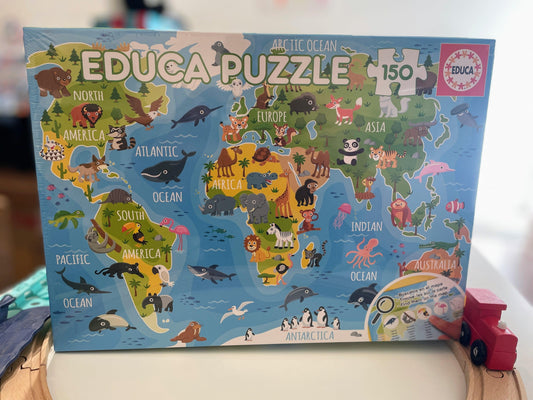 Jigsaw puzzle Animals of the World Educa - Bamsedyra