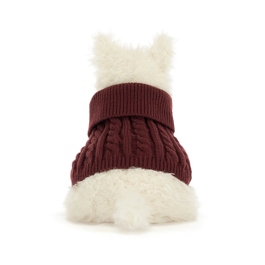 Munro Scottie Dog Winter Jumper 25 cm | Jellycat