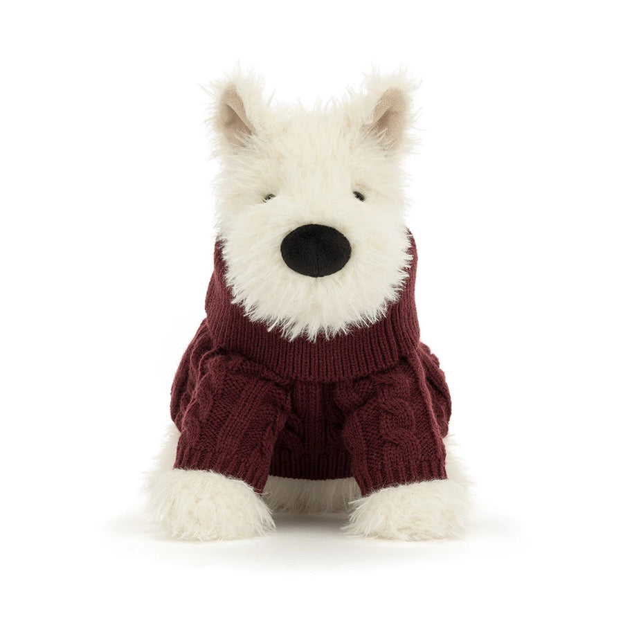 Munro Scottie Dog Winter Jumper 25 cm | Jellycat