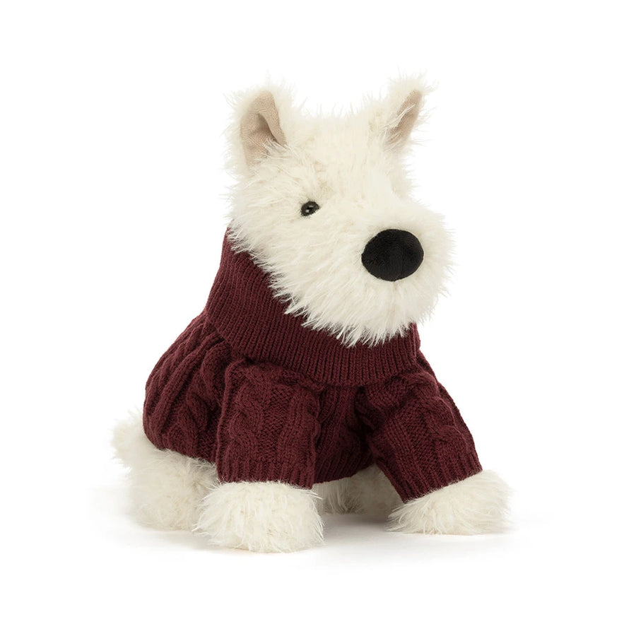 Munro Scottie Dog Winter Jumper 25 cm fra Jellycat