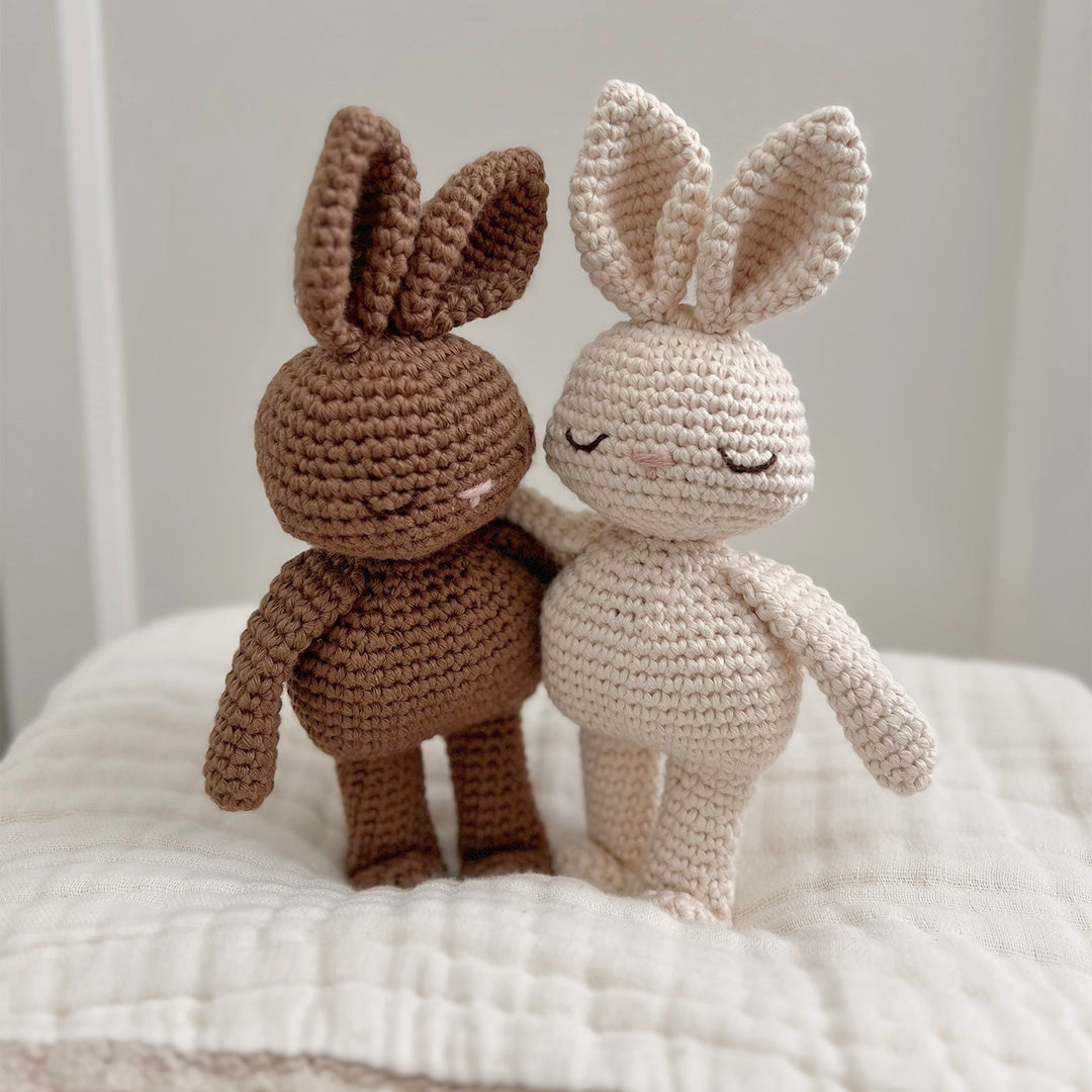 Heklet mini kanin – Bunny (krem) | Patti Oslo
