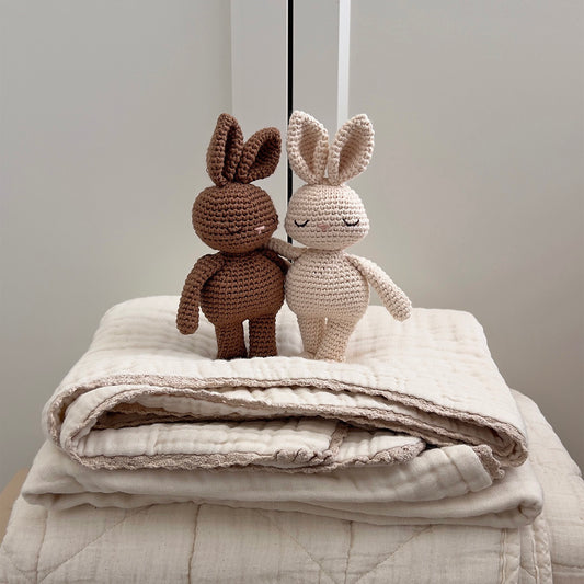 Heklet mini kanin – Bunny (krem) | Patti Oslo