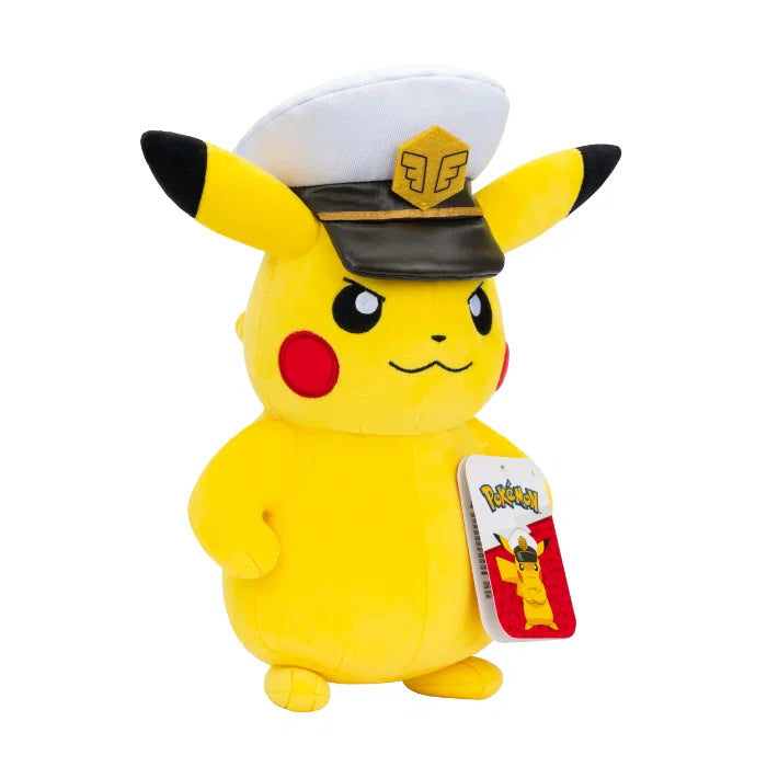 Pokémon | Captain Pikachu Kosedyr | Gul | 20 cm