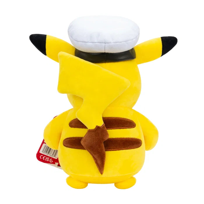 Pokémon | Captain Pikachu Kosedyr | Gul | 20 cm