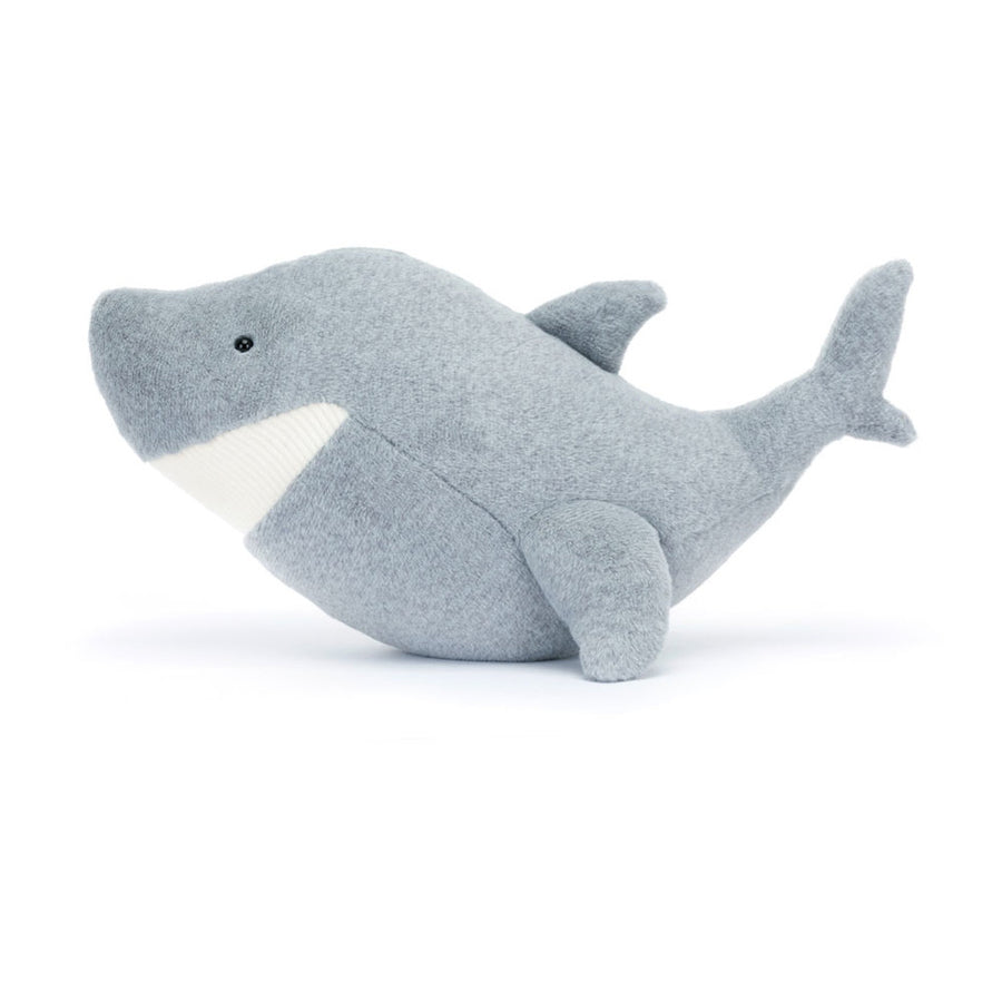 Jellycat | Silvie Shark | Grå | ca. 27 cm Side View - Bamsedyra AS
