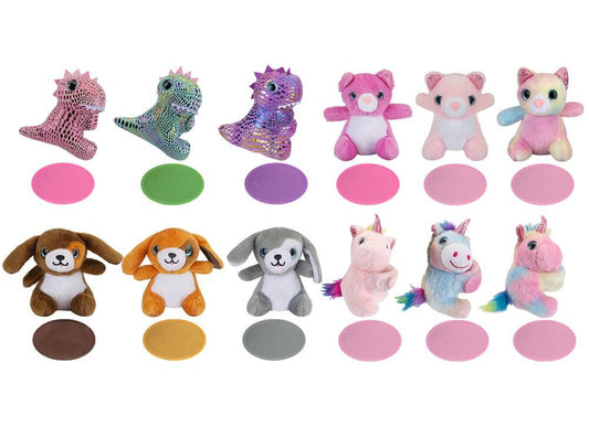 Magnetisk plysj på skulder 10 cm – skulder-kjæledyr (assortert)