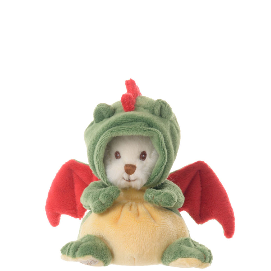 Ziggy Dragon bamse i grønn drakt fra Bukowski Design