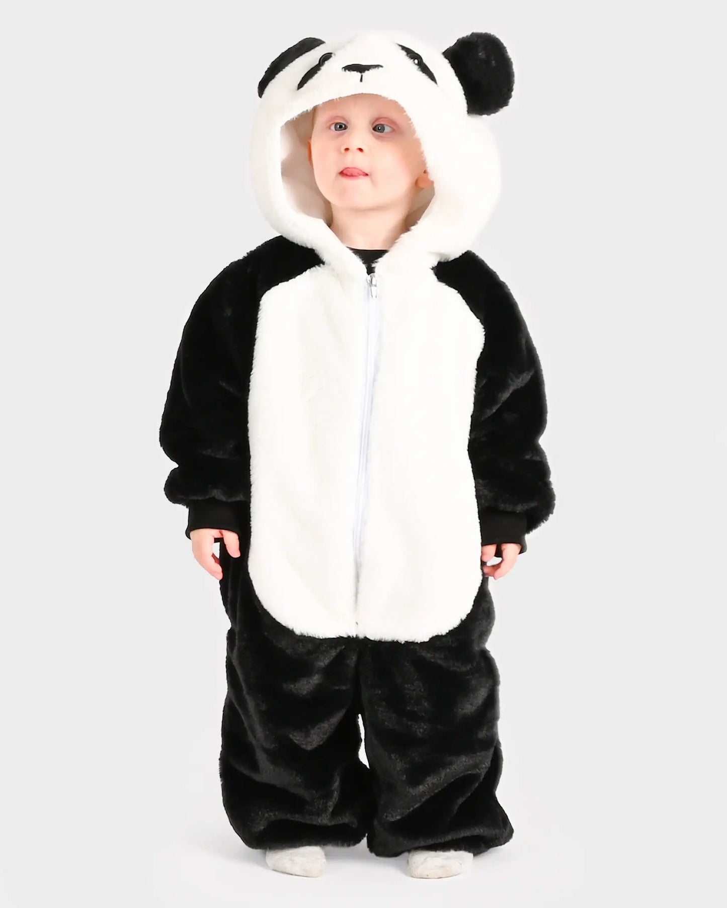 Panda jumpsuit – mykt barnekostyme | Den Gode Fen