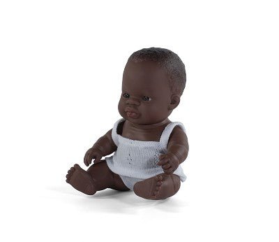 African Girl Baby Doll 21cm | Miniland - Bamsedyra