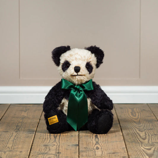 Merrythought Antique Panda 25 cm – håndlaget i England