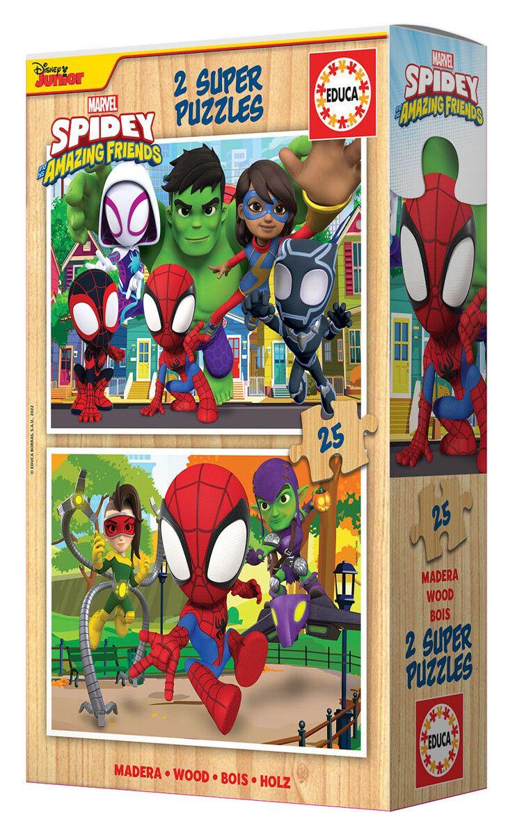 Jigsaw Puzzle Spiderman 2 x 25 Pieces - Bamsedyra