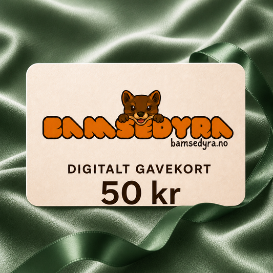 Digitalt gavekort fra Bamsedyra