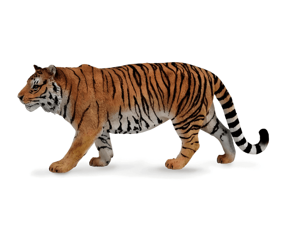 CollectA Tiger Figur – sidevisning av naturtro tiger