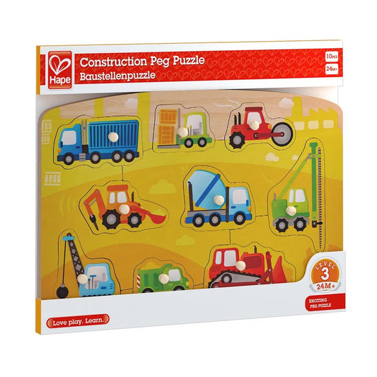 Construction Peg Puzzle | Hape (Ord. price 199,) - Bamsedyra