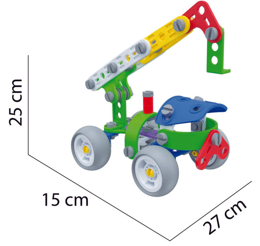 Build Technic 3-i-1 kjøretøykonstruksjonssett - fly, kran og helikopter | Utforsk, bygg, lek