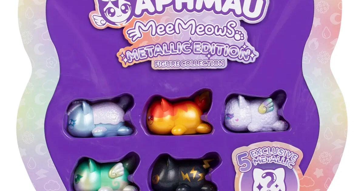 maumaumauさま　おまとめ５点 Aphmau MeeMeow Glow Party 5-Pack | Selvlysende figurer – Bamsedyra AS
