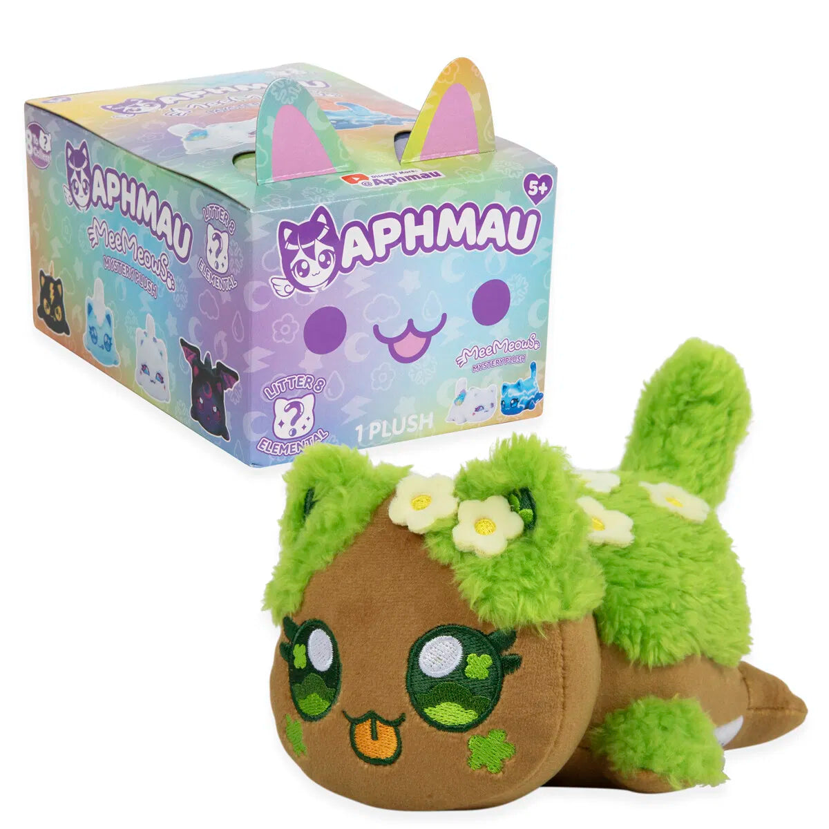 Aphmau Mystery Meemeow Elemental Plush 15 cm – overraskelses-katt