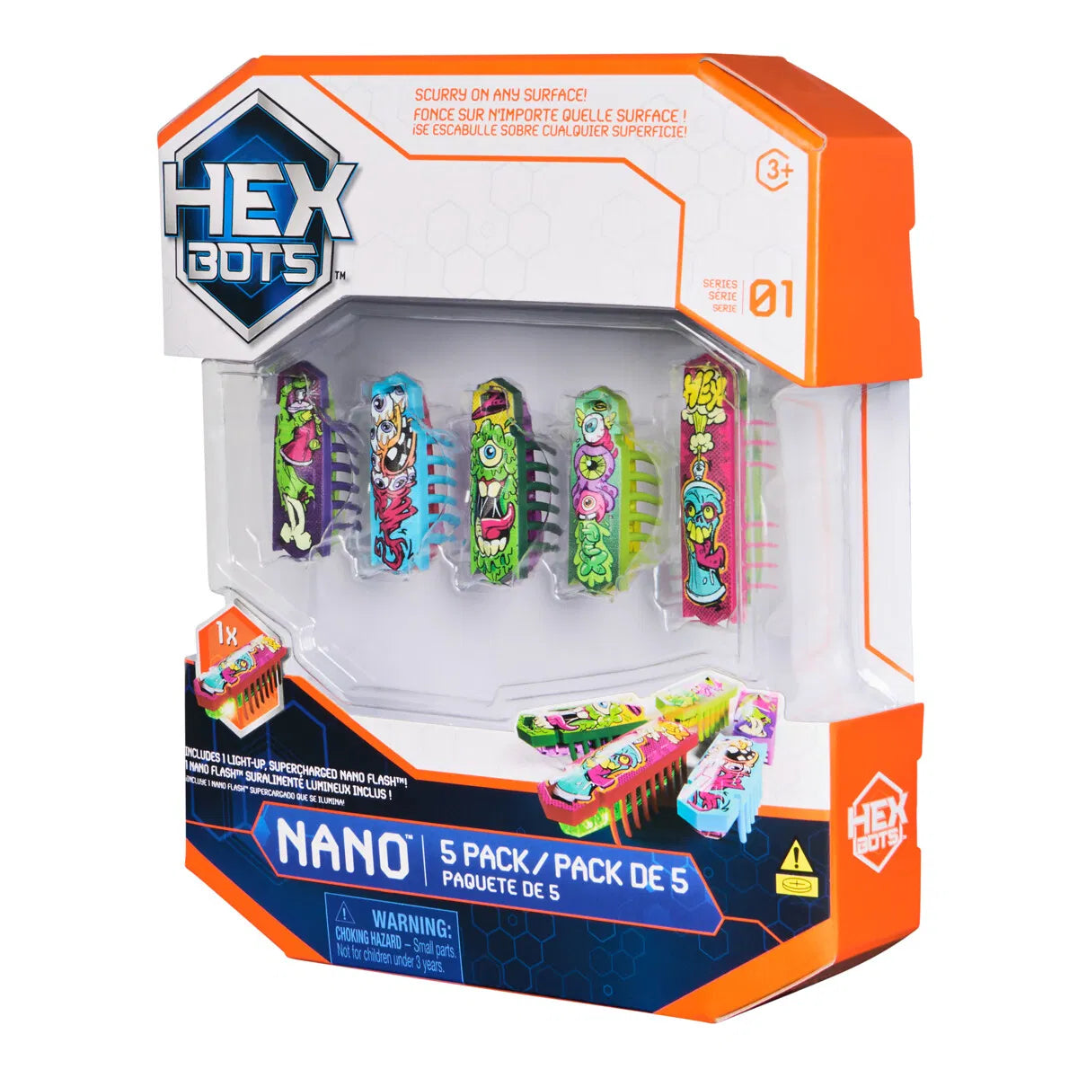 HEXBUG Mechimals Flash Nano 5-Pakke