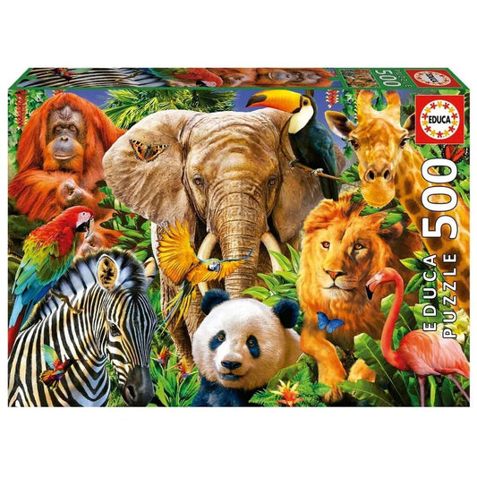 Educa Wildlife Puzzle - 500 Pieces - Explore the Wonders of Nature! - Bamsedyra