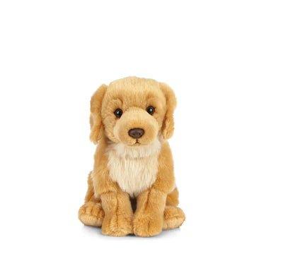 Living Nature Golden Retriever Kosedyr – sidevisning med silkemyk gyllen pels og rolig uttrykk