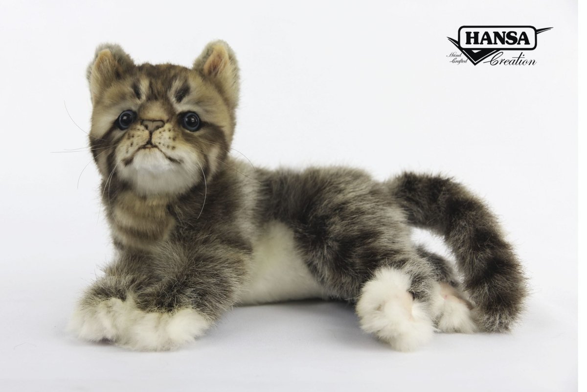 Gray Kitten Plush | Hansa Creation - Bamsedyra