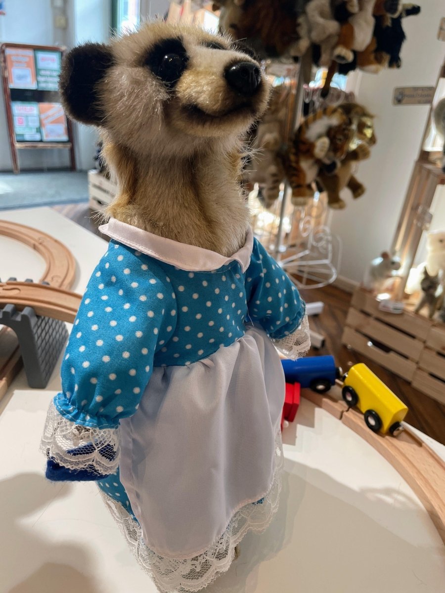 Hansa Creation Meerkat Mom with Clothes Plush Toy - Loving and Lifelike Stuffed Animal - Bamsedyra