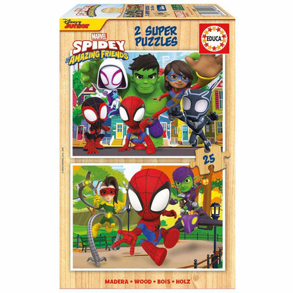 Jigsaw Puzzle Spiderman 2 x 25 Pieces - Bamsedyra