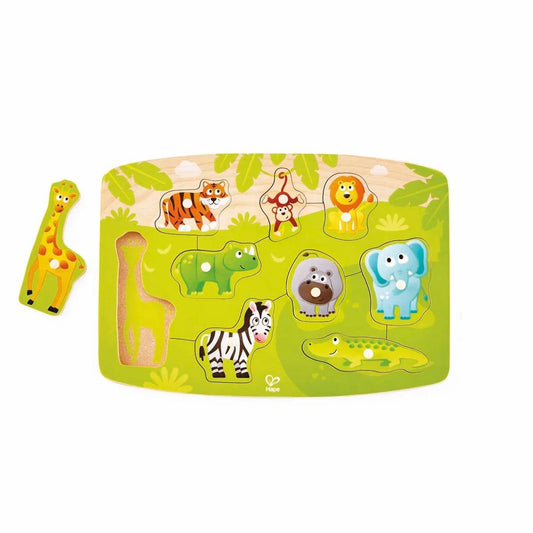 Jungle Peg Puzzle | Hape - Bamsedyra AS