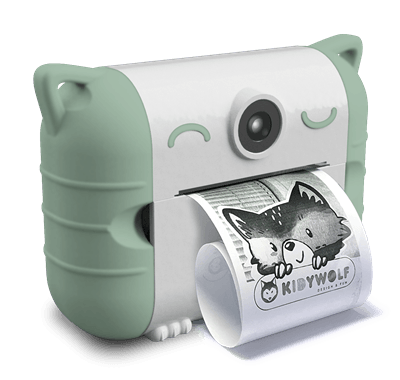 Kidyprint Camera (Green) for Children - Print your Photos! - Bamsedyra