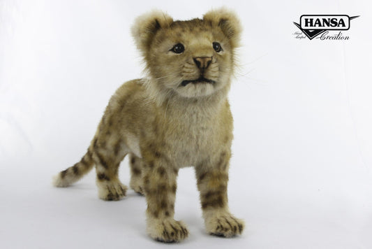 Hansa Creation Lion Cub Plush Toy - Adorable and Lifelike Stuffed Animal - Bamsedyra