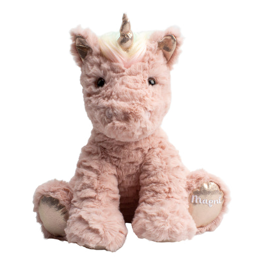 Rosa enhjørningbamse Luna fra Magni, 25 cm