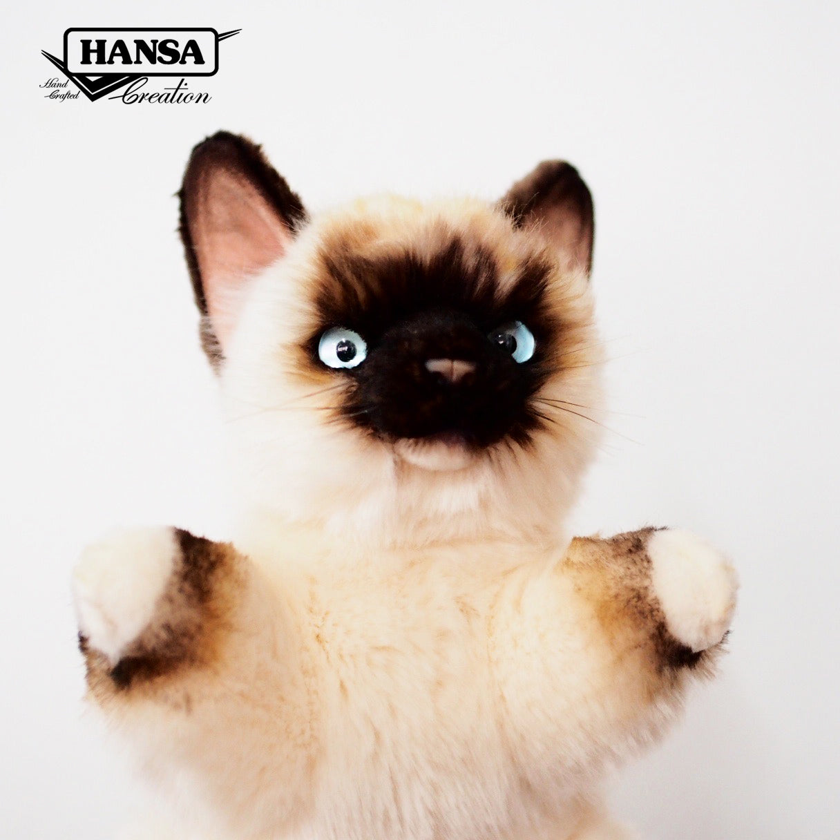 Ragdoll katt hånddukke 30 cm | Hansa Creation (8228)