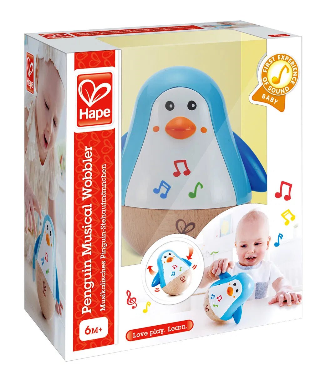 Penguin Musical Wobbler | Hape (Orig. price 249,) - Bamsedyra