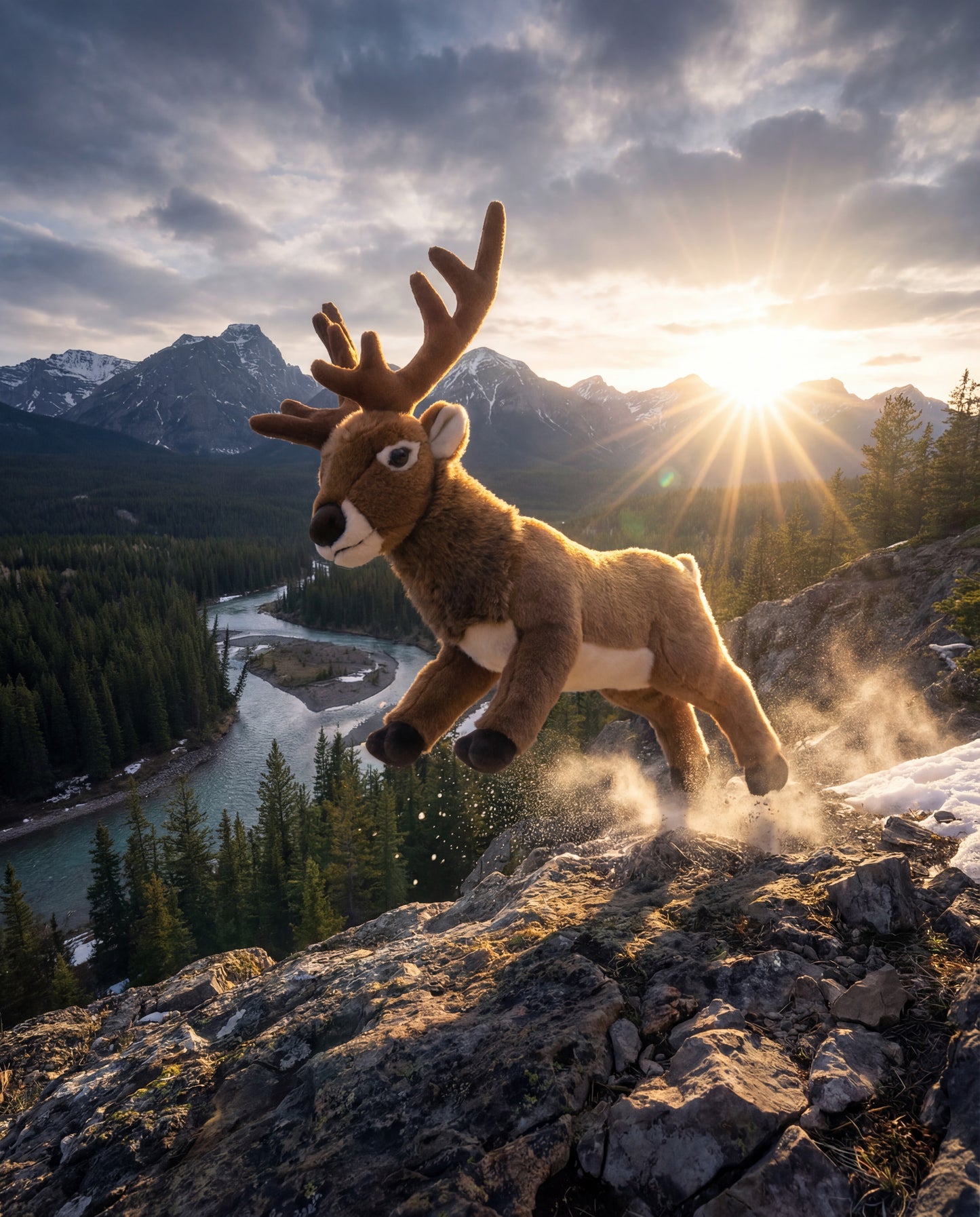 Living Nature | Red Deer Stag | Brun | 30 cm