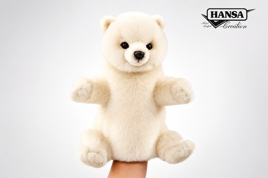 Isbjørn Hånddukke | Hansa Creation | 31cm