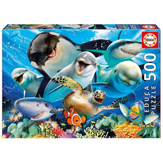 Underwater Selfies Jigsaw Puzzle Educa (500 Pieces) - Bamsedyra